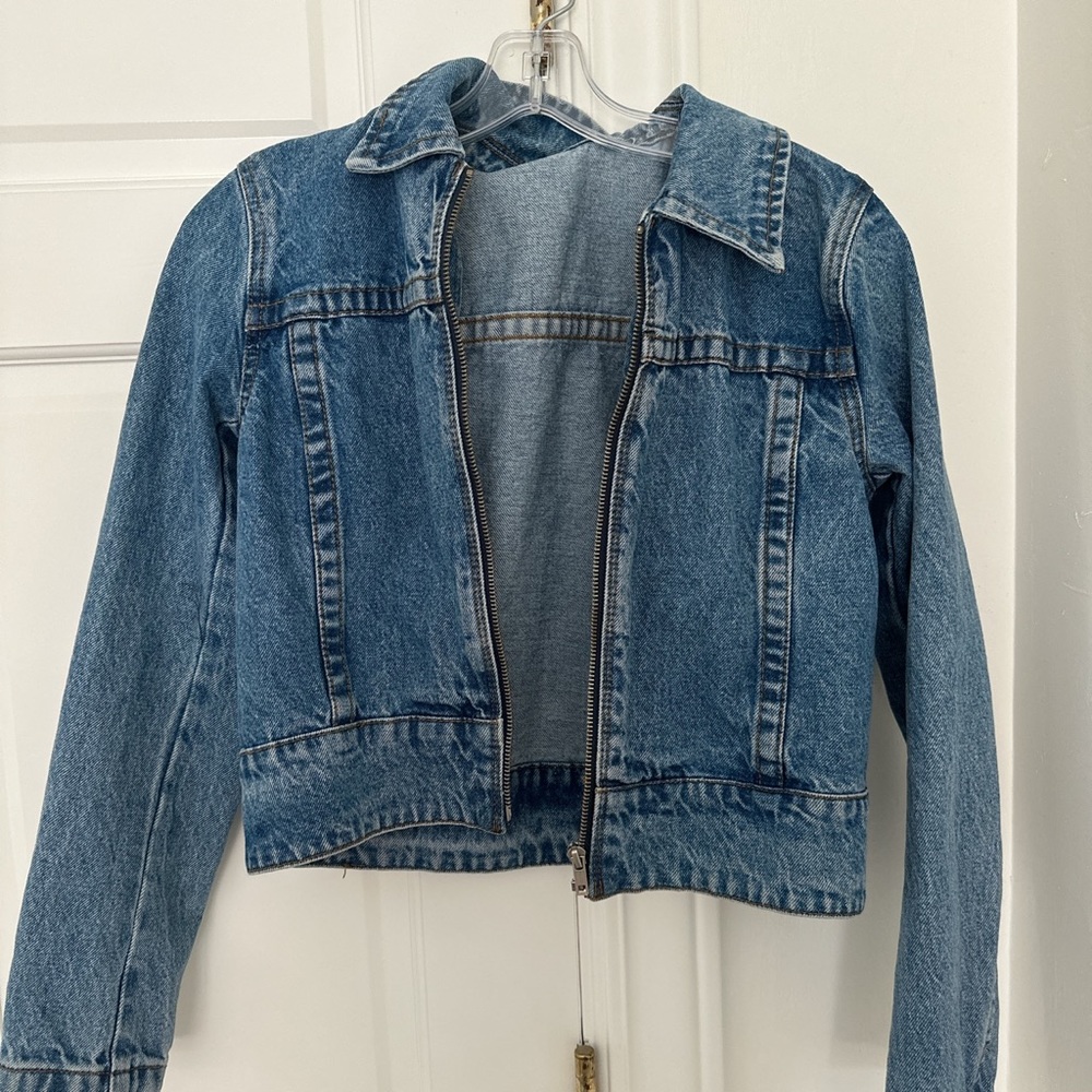 John Galt Cropped Denim Jacket